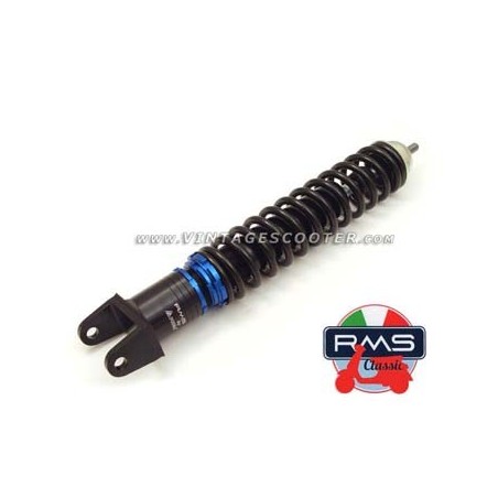 Amortisseur arrière renforçé réglable RMS corps aluminium Vespa 50 - Sprint - rally - PX 